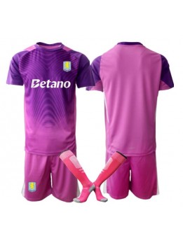 Billige Aston Villa Keeper Tredjedraktsett Barn 2025-26 Kortermet (+ Korte bukser)